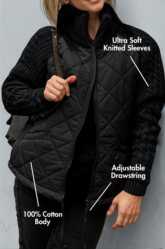 Casual Knitted Zipper Jacket