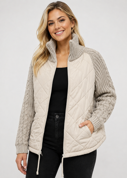 Casual Knitted Zipper Jacket