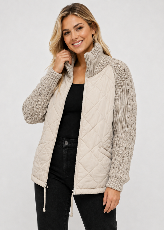 Casual Knitted Zipper Jacket