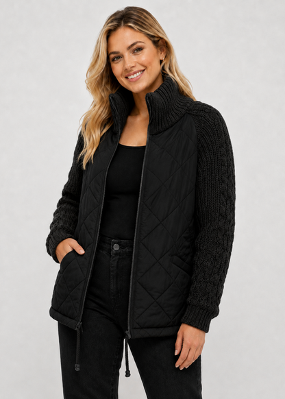 Casual Knitted Zipper Jacket