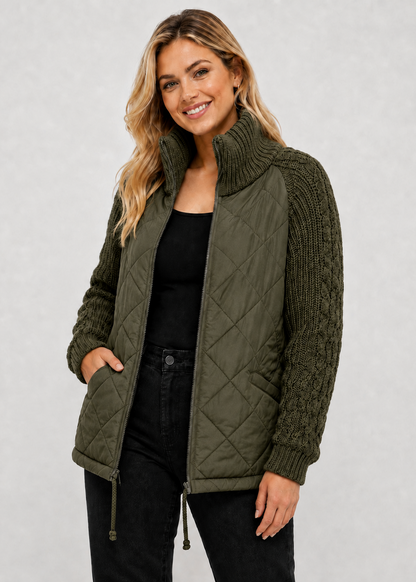Casual Knitted Zipper Jacket