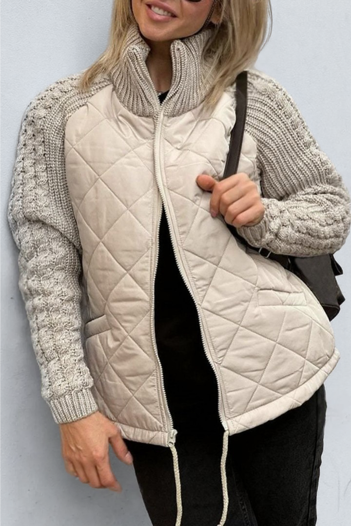 Casual Knitted Zipper Jacket