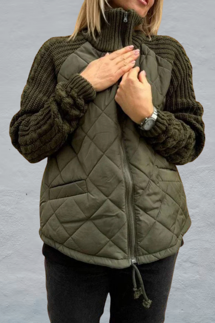 Casual Knitted Zipper Jacket